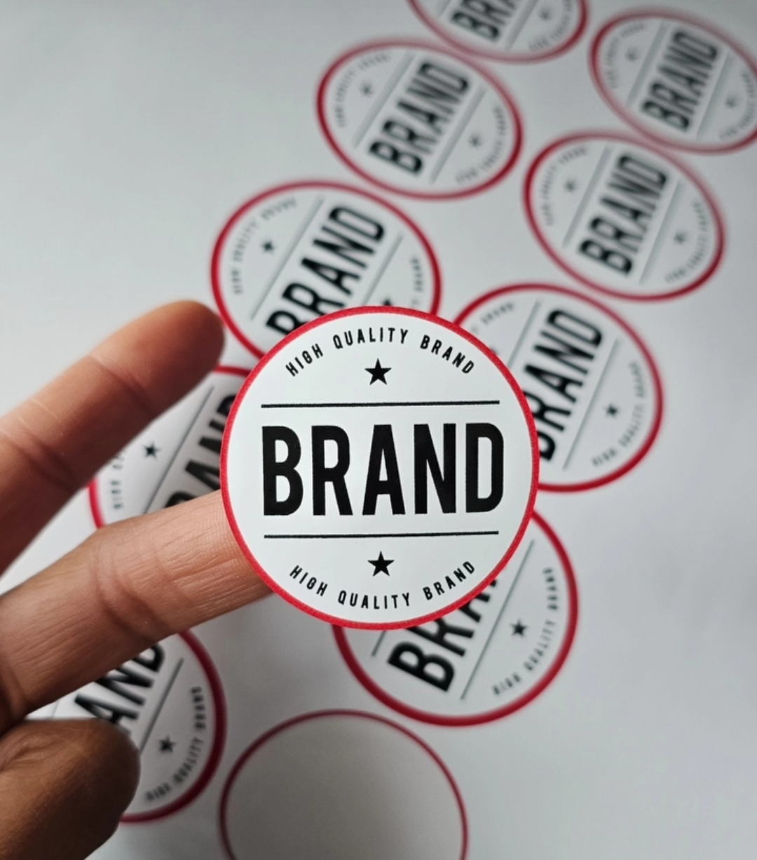 Custom Round Brand Stickers