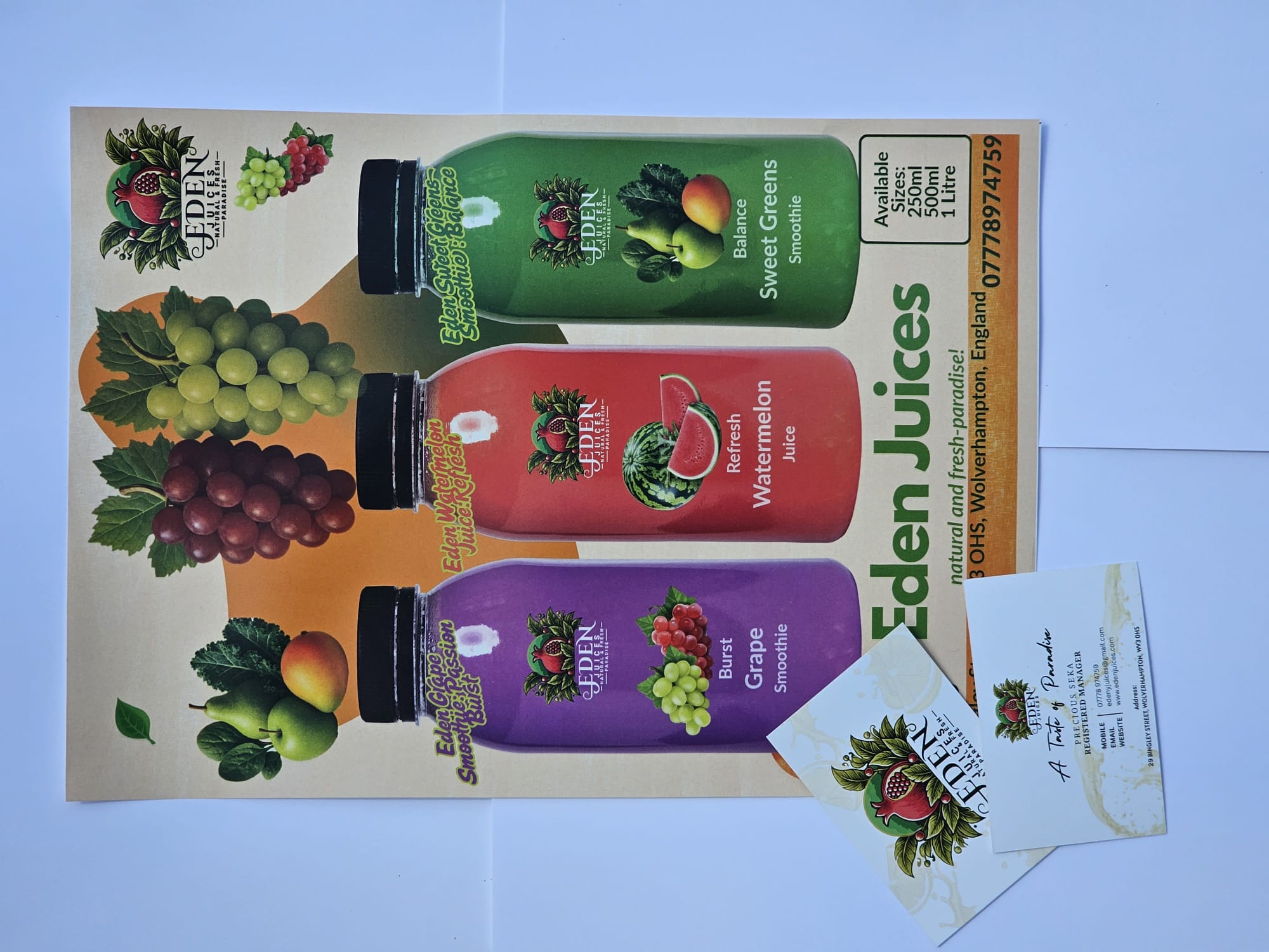 Eden Juices Poster Design