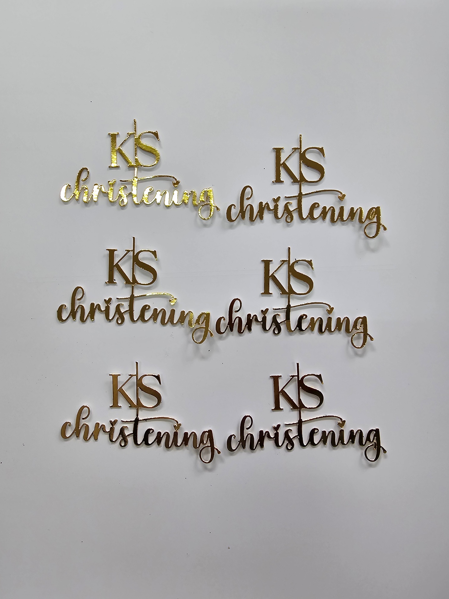 K&S Christening Toppers