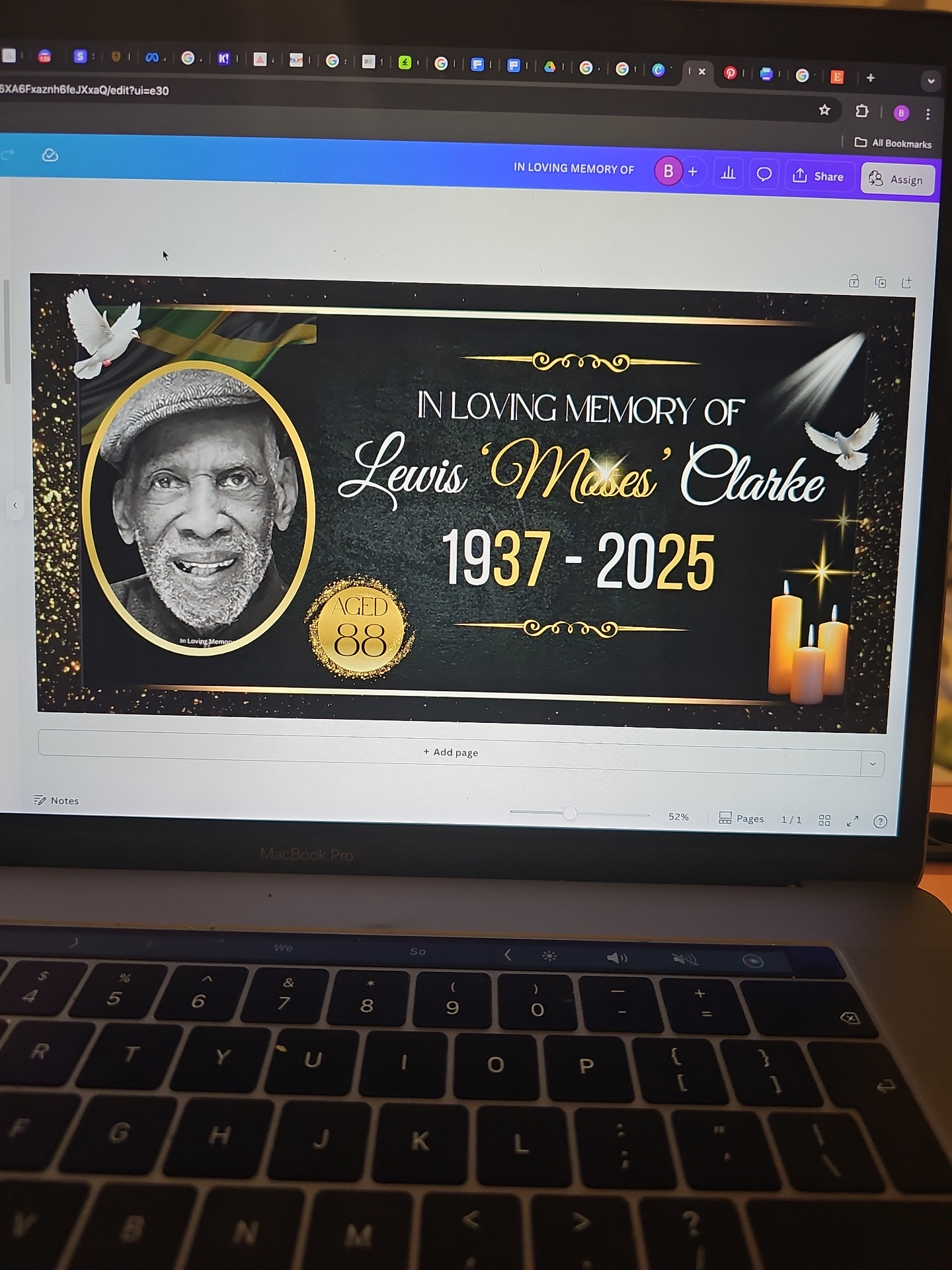 Memorial Banner Design