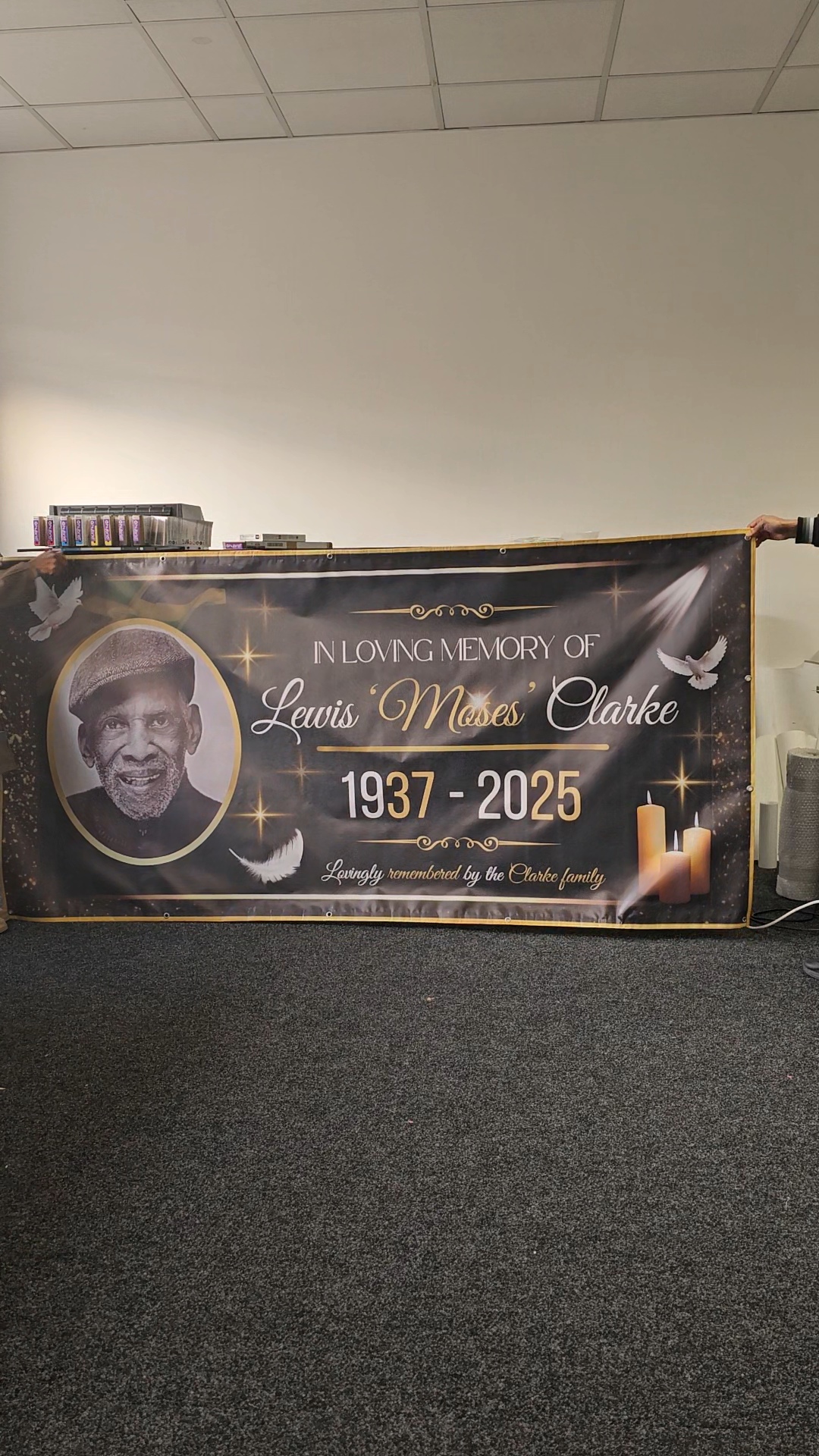 Printed Memorial Banner